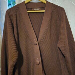 Yarnworks brown cardigan